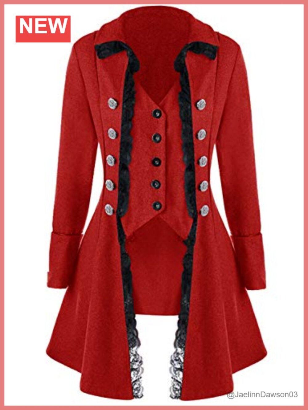 Gothic Steampunk Victorian Tailcoat Jacket Cosplay Halloween Costume